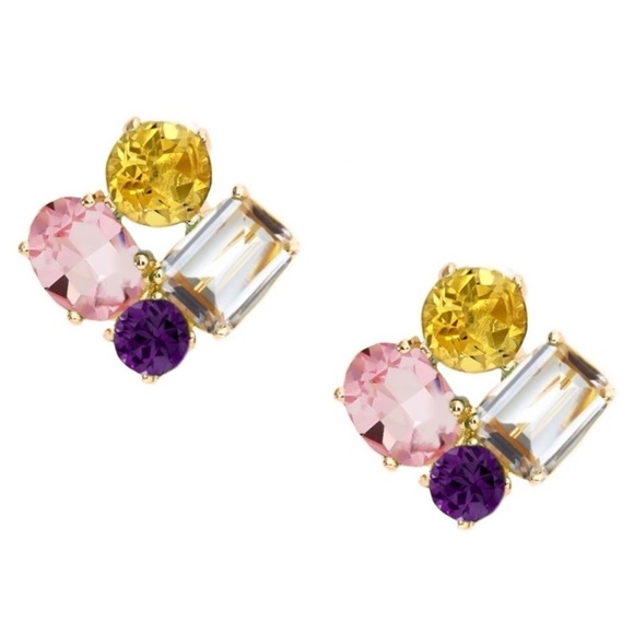 KATE SPADE • Crystal Cluster Springtime Earrings - Picture 1 of 3